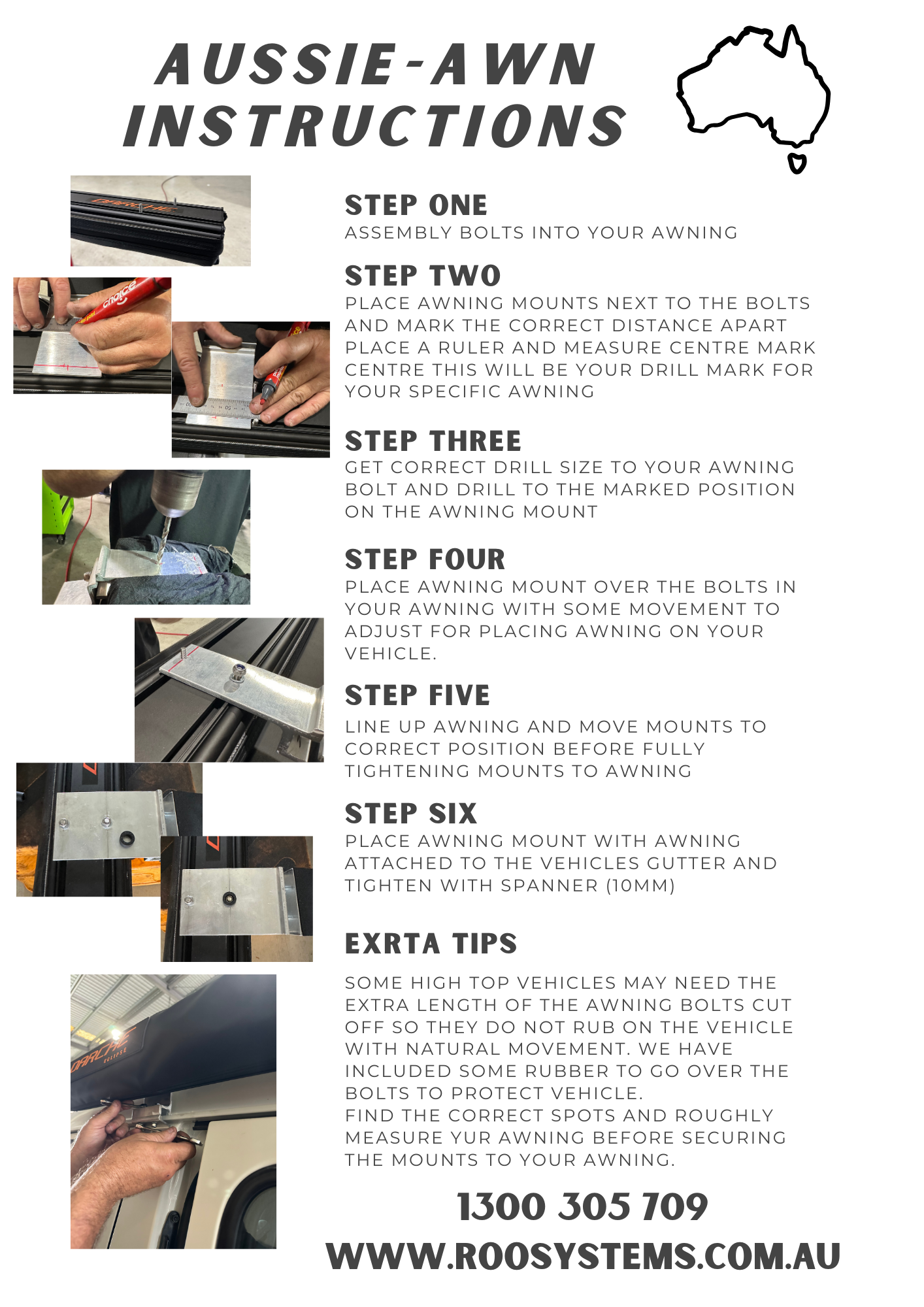 Aussie Awn Gutter Mounts