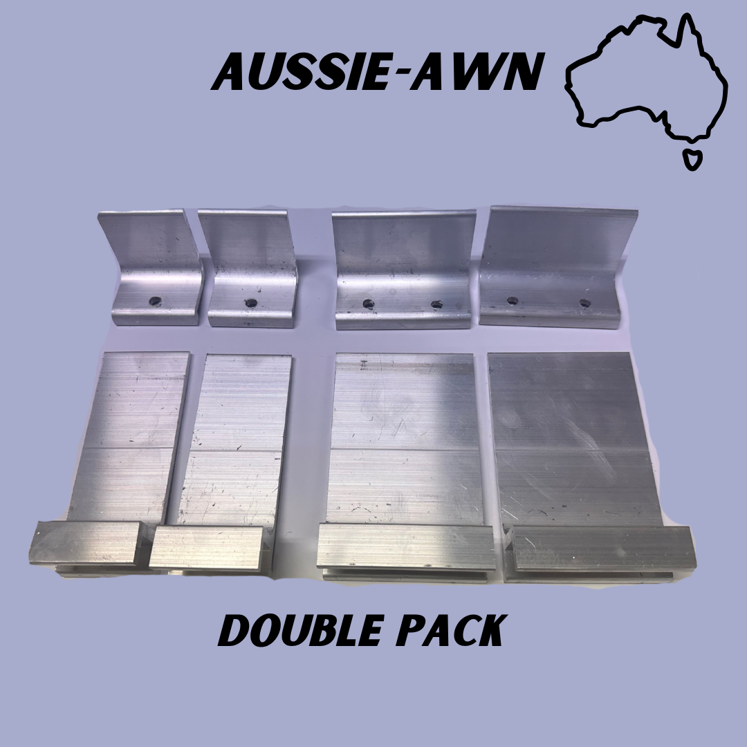 Aussie-Awn Gutter Mounts - Double Pack