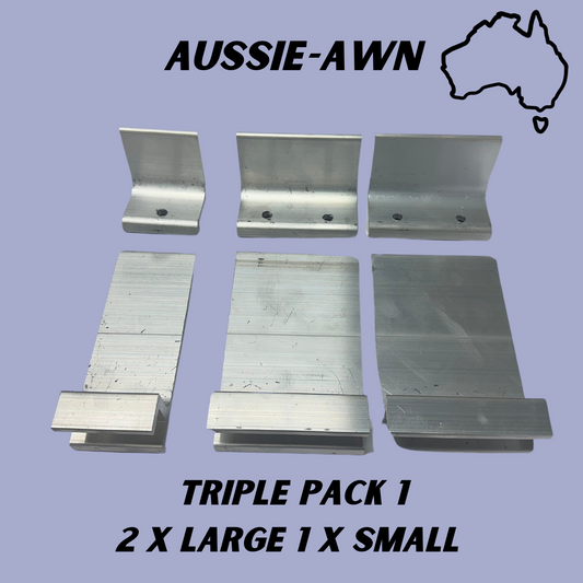 Aussie-Awn Gutter Mounts - Triple Pack 1