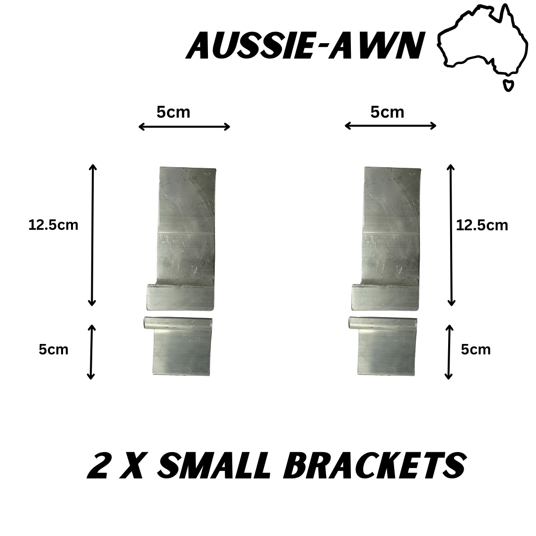 Aussie-Awn Gutter Mounts - 2 x Small