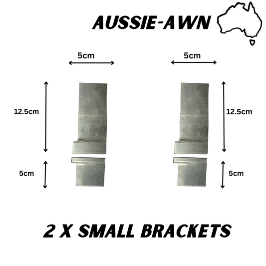 Aussie-Awn Gutter Mounts - 2 x Small